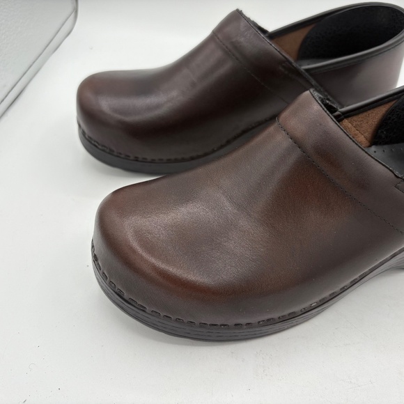 Dansko Cordovan Cabrio Brown Leather Slip On Orthopedic Clog 9.5-10 EU 40 - Picture 5 of 16